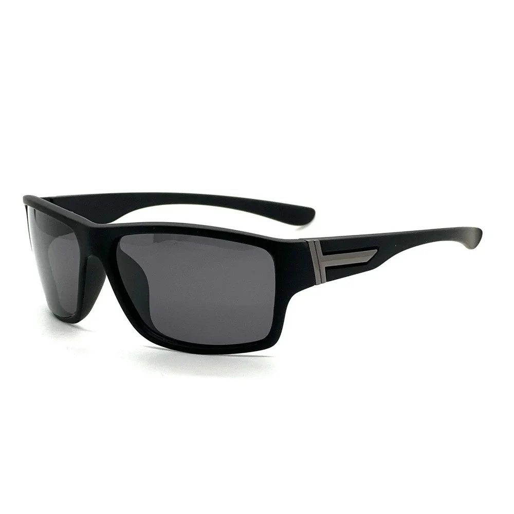 Sport Polarized Sunglasses Dark Black Lens Cycling‎ Running Mens Outdoor Shield